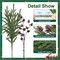 Artificial Christmas Norfolk Pine Stems Branches for Vases (Small Pine Cones) 1"D x 1"W x 1"H
